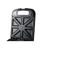 Adler AD 3055 sandwichera 2000 W Negro, Plata