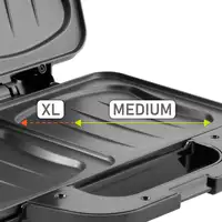 Sandwichera, 2 Sandwiches XL, Placas Antiadherentes, Termostato, CR3054, Camry