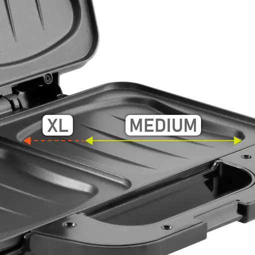 Sandwichera, 2 Sandwiches XL, Placas Antiadherentes, Termostato, CR3054, Camry