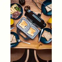 Sandwichera, 2 Sandwiches XL, Placas Antiadherentes, Termostato, CR3054, Camry