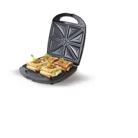 Sandwichera, 4 Sandwiches XXL, Placas Antiadherentes, CR 3023, Camry