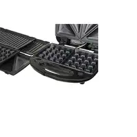 Sandwichera 3 en 1,Placas Intercambiables,Sandwich Tostadora,Gofrera CR3024, Camry