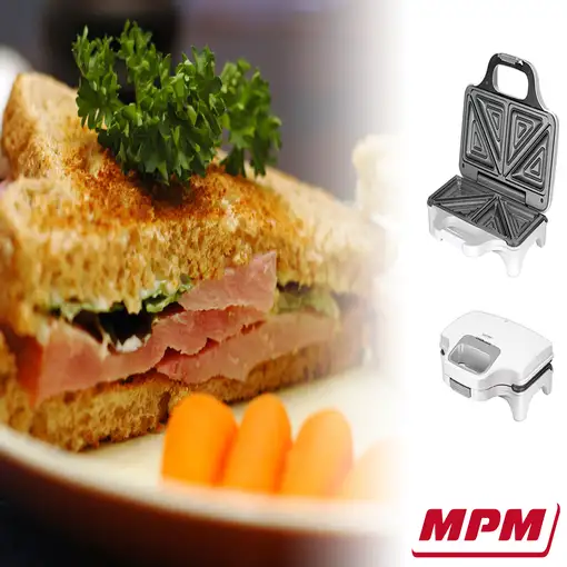 Sandwichera, 2 Sandwiches, Placas Antiadherentes,MOP-34, MPM