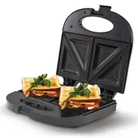 Sandwichera 2 Sandwiches, Placas Antiadherentes, Tostado Perfecto, MS3080, Mesko