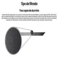 Campana CMPT-A70I , Inox, Ancho 70cm, 800m³/h, 4 velocidades INFINITON