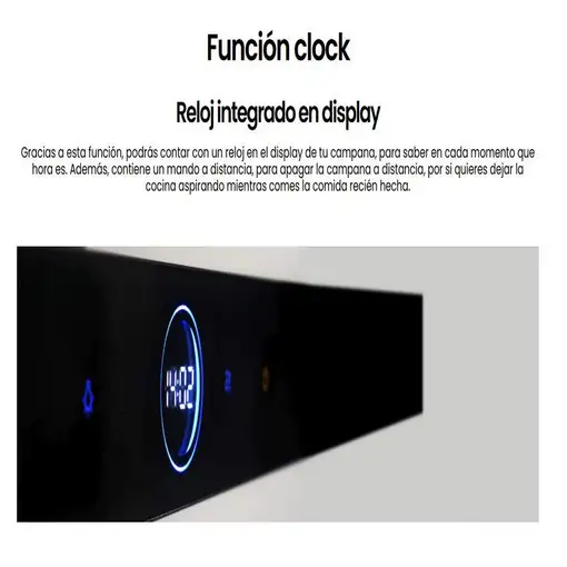 Campana CMPT-A70I , Inox, Ancho 70cm, 800m³/h, 4 velocidades INFINITON