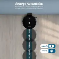 Grunkel robot aspirador i-Dancereasy 2100pa succión y 2400mAh batería