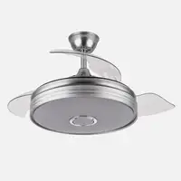 Ventilador DC Matanuska níquel 3 aspas LED 3 colores BT