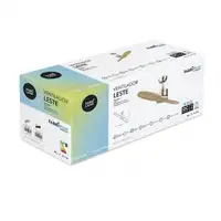 Ventilador DC Leste níquel 2 aspas sin luz
