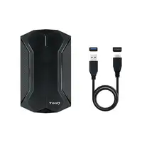 TooQ TQE-2599RGB caja para disco duro externo Carcasa de disco duro/SSD Negro 2.5\