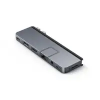 HYPER DUO PRO 7-in-2 USB-C Hub USB Tipo C 104 Mbit/s Gris