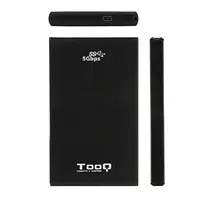 TooQ TQE-2522B caja para disco duro externo Caja de disco duro (HDD) Negro 2.5\