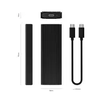 AISENS Caja Externa M.2 (NGFF) ASM2-022B NVMe A USB3.2 Gen2, Negra