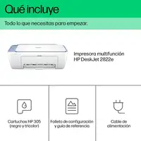 HP DeskJet 2822e Inalámbrico All-in-One Color Impresora, Fotocopiadora, escáner