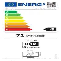 Grundig Vision 7 127 cm (50") 4K Ultra HD Smart TV Wifi Negro