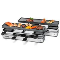Rommelsbacher RC 1600 parrilla de interior 8 personas(s) 795 W Negro, Plata