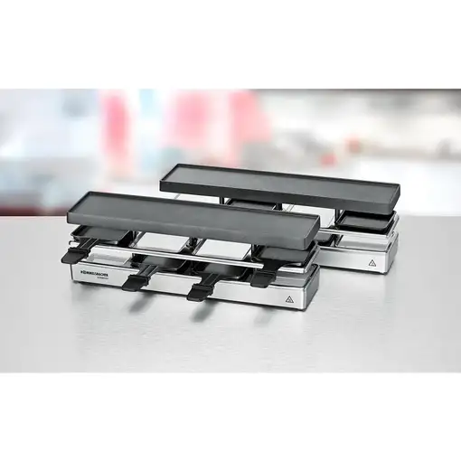 Rommelsbacher RC 1600 parrilla de interior 8 personas(s) 795 W Negro, Plata