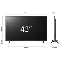 LG UHD 43UR78006LK.API Televisor 109,2 cm (43\) 4K Ultra HD Smart TV Wifi Negro