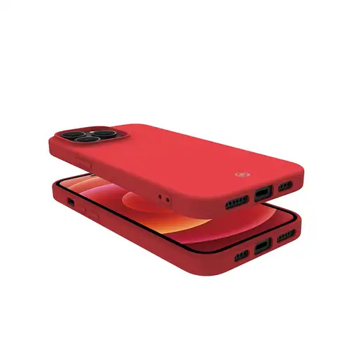 Celly Cromo funda para teléfono móvil 17 cm (6.7\) Rojo