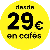 Desde 29€ en cafés