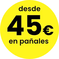 Desde 45€ en pañales