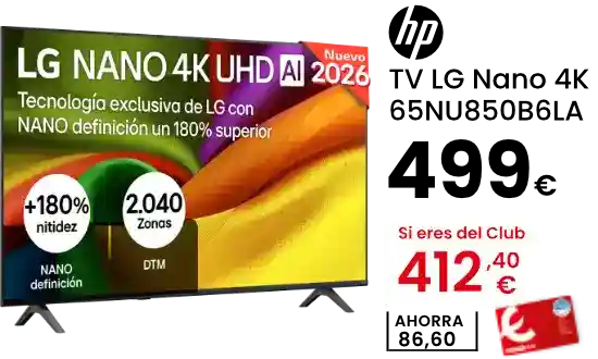 TV LG Nano 4K 65NU850B6LA