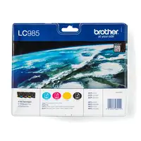 Brother LC985VALBP cartucho de tinta 4 pieza(s) Original Negro, Cian, Magenta, Ama