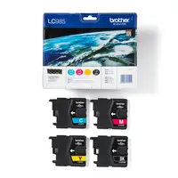 Brother LC985VALBP cartucho de tinta 4 pieza(s) Original Negro, Cian, Magenta, Ama