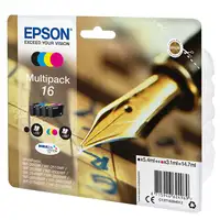 Pack de cartuchos de tinta original, 4 colores T1626 EPSON, 1 ud