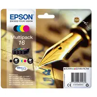 Pack de cartuchos de tinta original, 4 colores T1626 EPSON, 1 ud