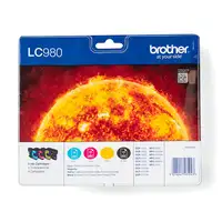 Brother LC980VALBP cartucho de tinta 4 pieza(s) Original Negro, Cian, Magenta, Ama