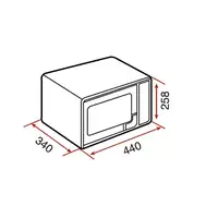 Teka MWE 225 G Blanco Encimera 20 L 700 W