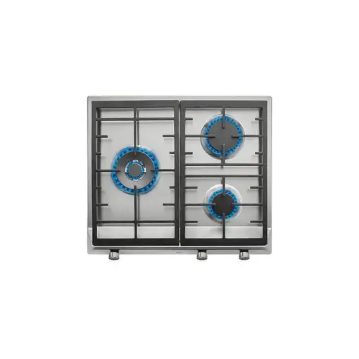 Teka EX 60 1 3G AI AL DR NAT Acero inoxidable Integrado Encimera de gas 3 zona(s)