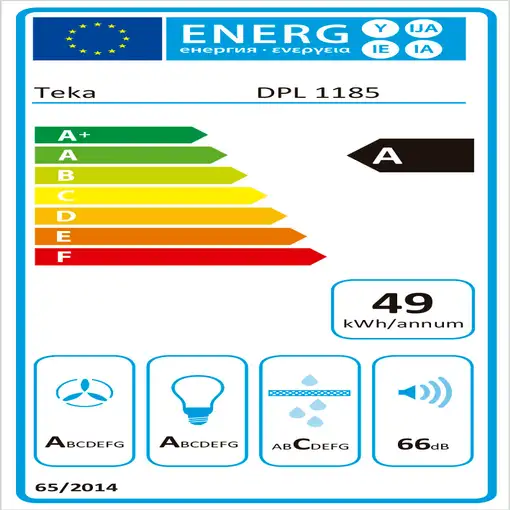 Teka DPL ISLA 1185 De pared Negro, Acero inoxidable 782 m³/h