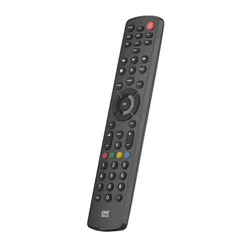 One For All Basic Contour 8 mando a distancia IR inalámbrico TV, Receptor de telev