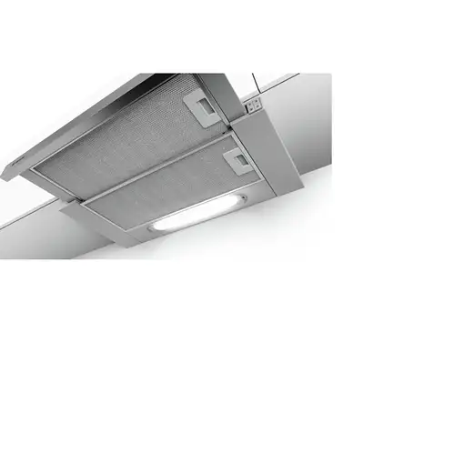 Bosch Serie 4 DFT63AC50 campana Semintegrada (extraíble) Plata 360 m³/h