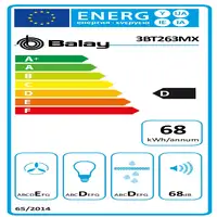 Balay 3BT263MX campana Semintegrada (extraíble) Acero inoxidable 360 m³/h
