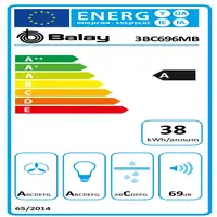 Balay 3BC696MB campana De pared Blanco 600 m³/h