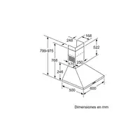 Balay 3BC666MB campana De pared Blanco 570 m³/h