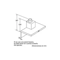 Bosch Serie 4 DWB77IM50 campana De pared Acero inoxidable 710 m³/h
