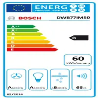 Bosch Serie 4 DWB77IM50 campana De pared Acero inoxidable 710 m³/h