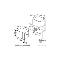 Bosch BFL520MS0 microondas Negro, Acero inoxidable Microondas combinado Integrado