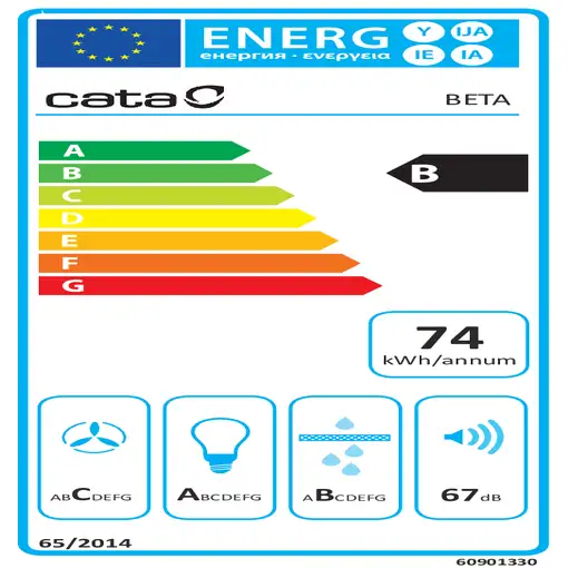 CATA BETA 600 De techo Acero inoxidable 780 m³/h