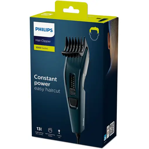 Philips HAIRCLIPPER Series 3000 Cortapelos con cuchillas de acero inoxidable