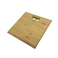 JATA 489 báscula de baño Rectángulo Bamboo Báscula personal electrónica