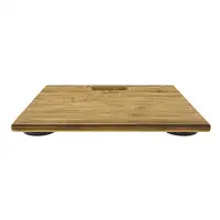 JATA 489 báscula de baño Rectángulo Bamboo Báscula personal electrónica