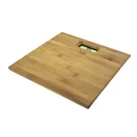 JATA 489 báscula de baño Rectángulo Bamboo Báscula personal electrónica