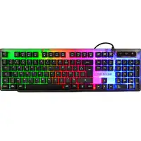 The G-Lab Keyz Neon teclado Juego USB QWERTY Español Negro