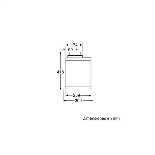 Balay 3BF277EX campana Encastrada Acero inoxidable 730 m³/h