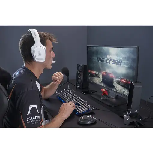 The G-Lab Korp Cobalt Auriculares Alámbrico Diadema Juego Blanco